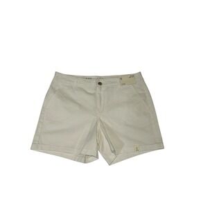 Ana A New Approach White Chino Shorts‎ 5" Inseam Women's Size 10